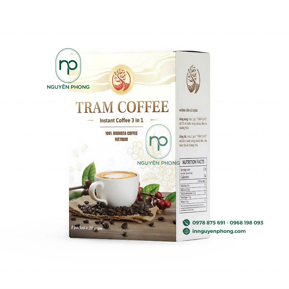 Mẫu hộp giấy đựng cafe nổi bật